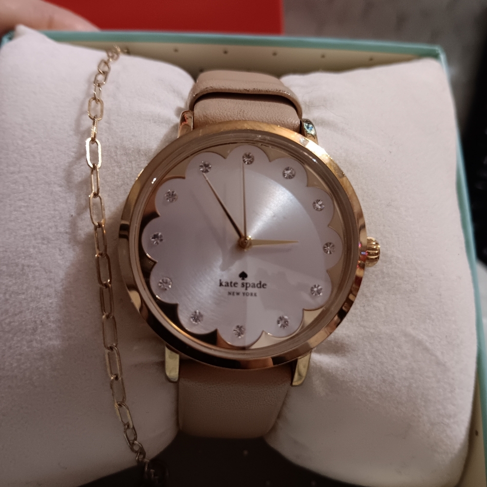 Kate Spade Watch AND Necklace AND Earingings AND a 14k Yellow Gold Bracelet